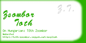 zsombor toth business card